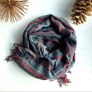 Sisley multi-colored striped scarf